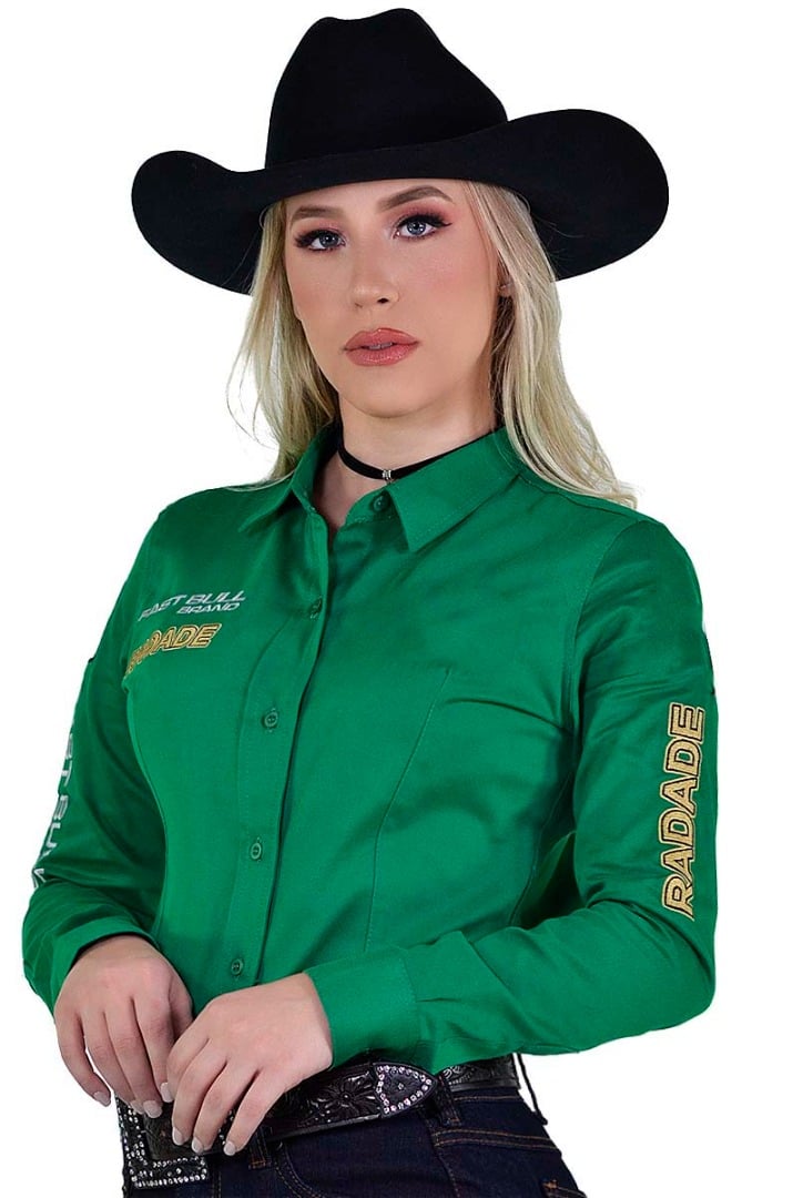 Camisete Radade Manga Longa Bordada Brands Verde - 0973