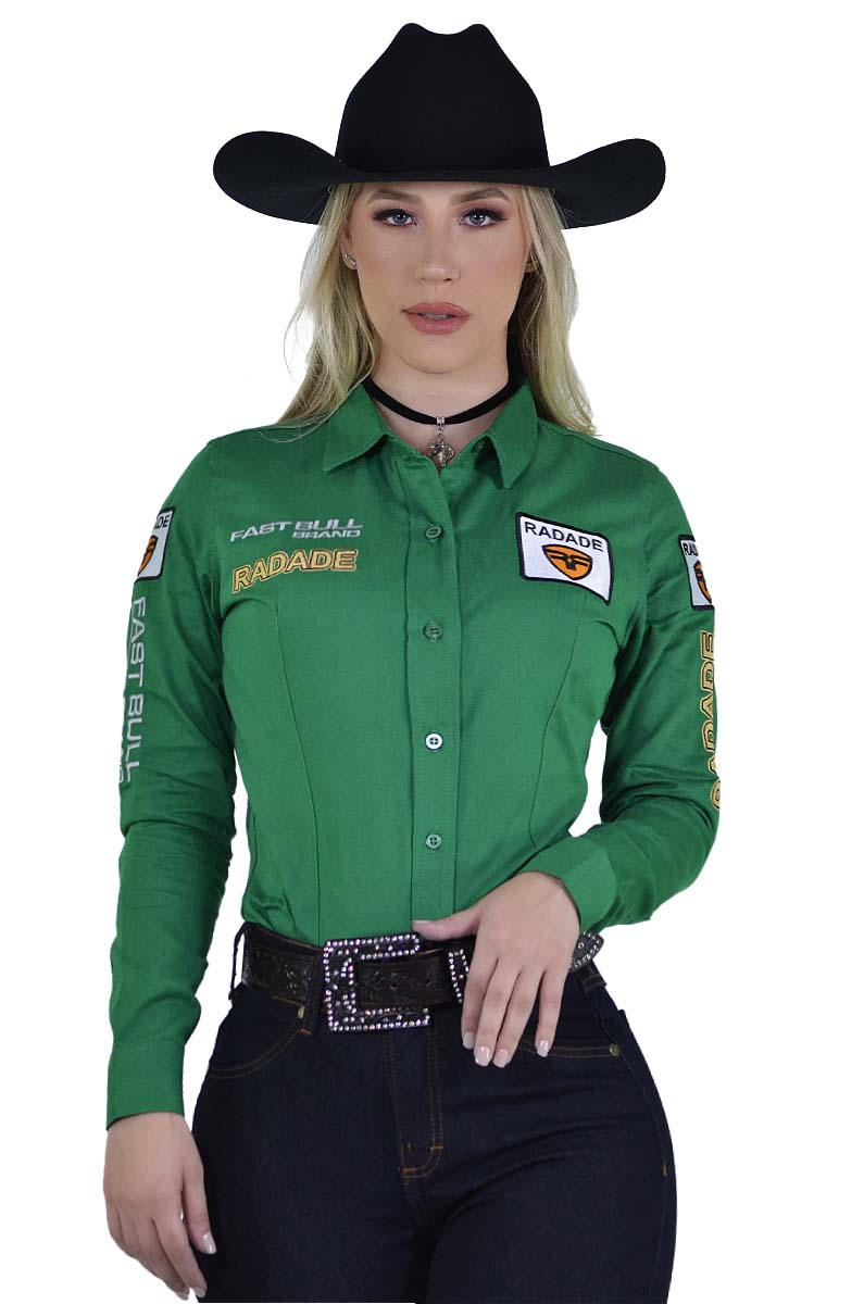 Camisete Radade Manga Longa Bordada Brands Verde - 0973