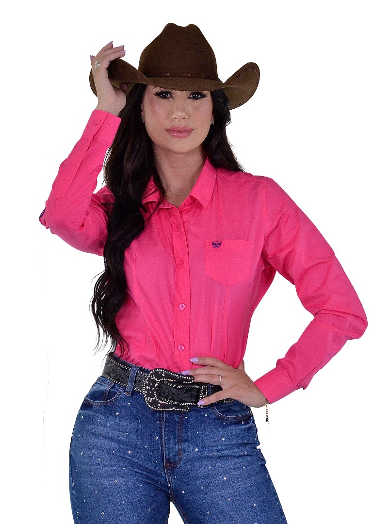 Camisete Radade Manga Longa Hindu Rosa - 1766