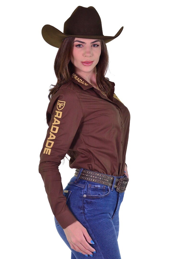 Camisete Radade Manga Longa RDE Light cor Marrom - 2026