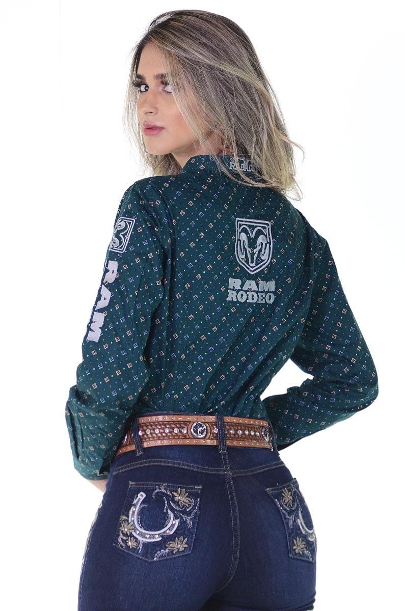 Camisete RAM Radade Team Manga Longa Print Verde - 1095