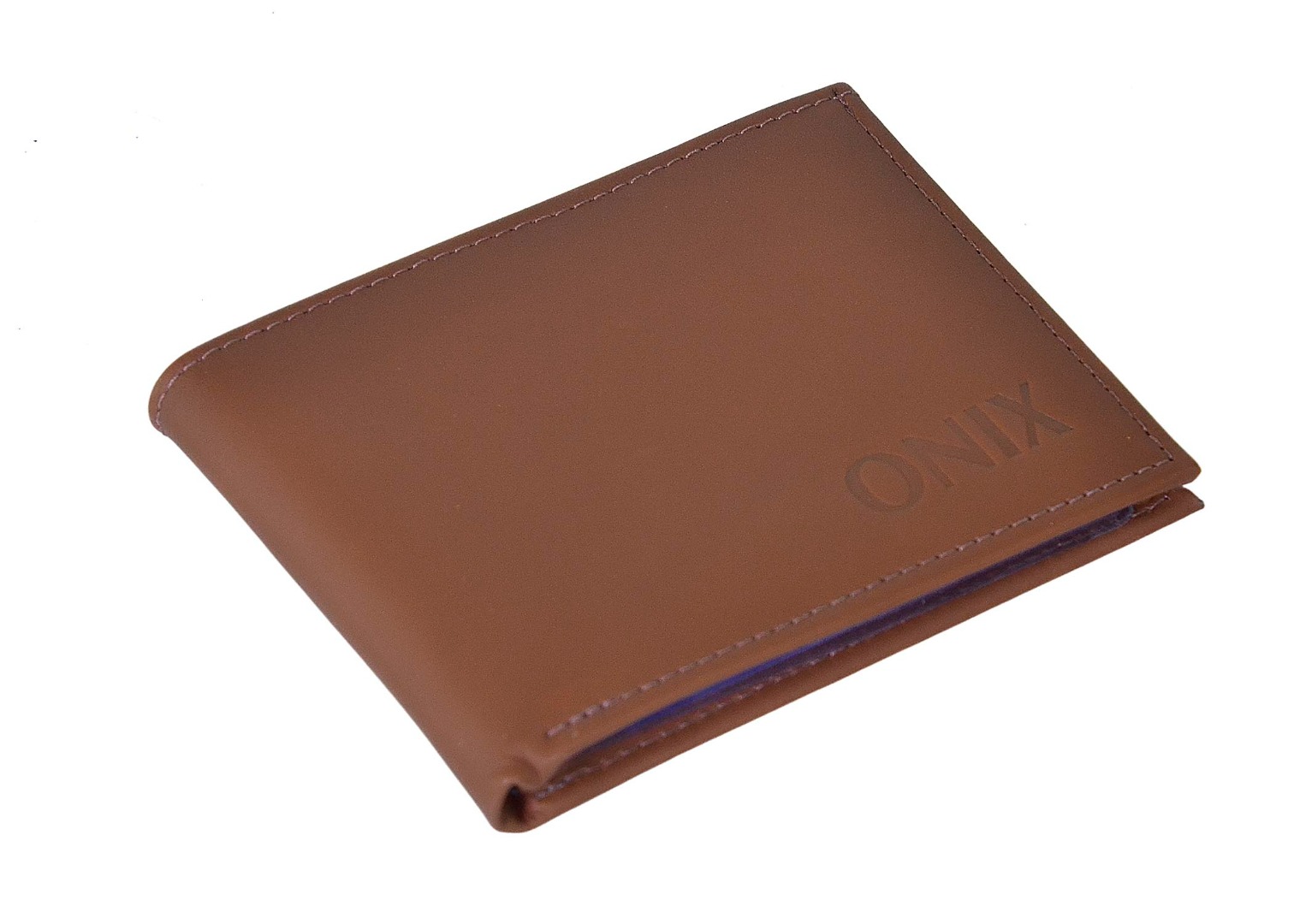 Carteira em Couro Onix Caramelo (12cm x 9cm) - Onix03