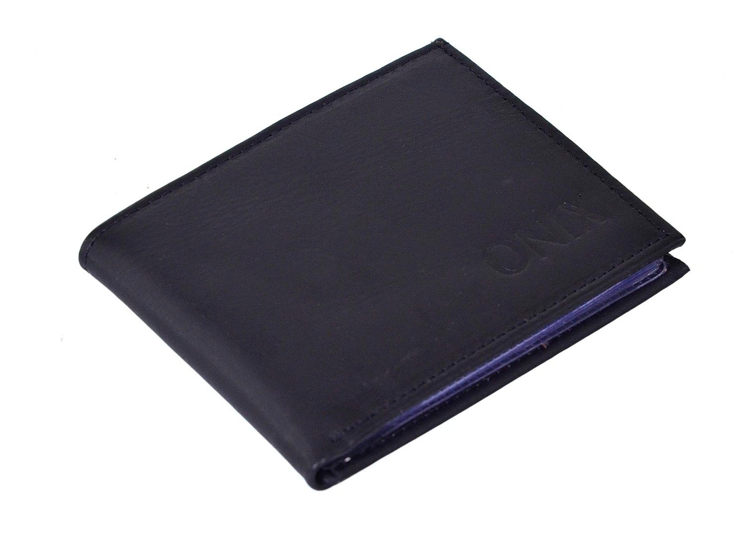 Carteira em Couro Onix Preto (12cm x 9cm) - Onix01
