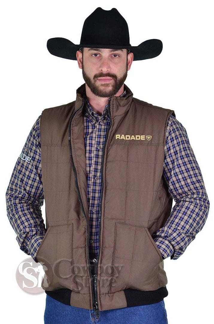Colete de Nylon Radade Masculino cor Marrom - 1423