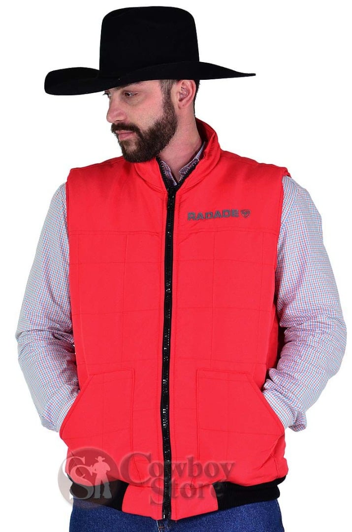 Colete de Nylon Radade Masculino cor Vermelho - 1422
