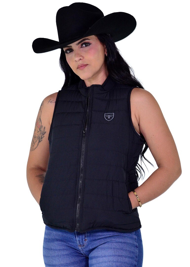 Colete Feminino Radade em Nylon cor Preto - 2104