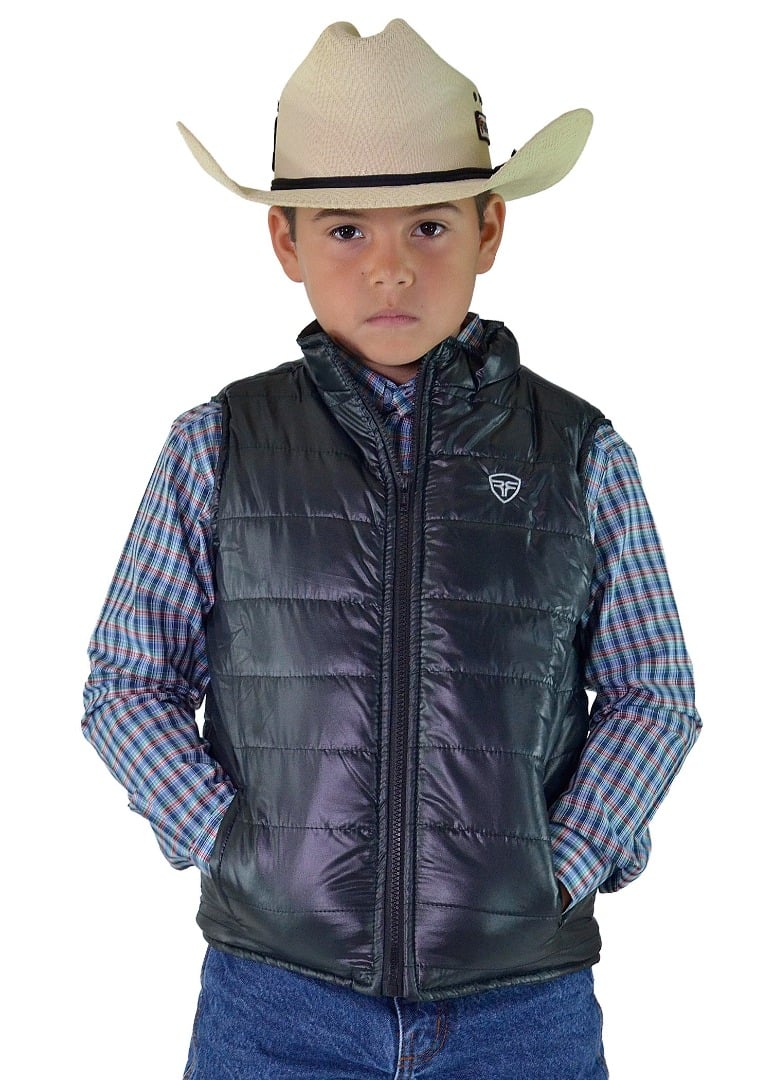 Colete Nylon Radade Unissex Infantil cor Preto - 1652