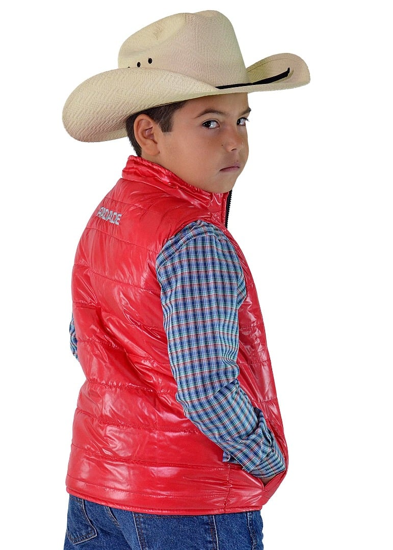 Colete Nylon Radade Unissex Infantil cor Vermelho - 1653