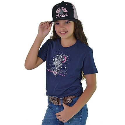 Camiseta Infantil Feminina Radade Silk Azul - 1630