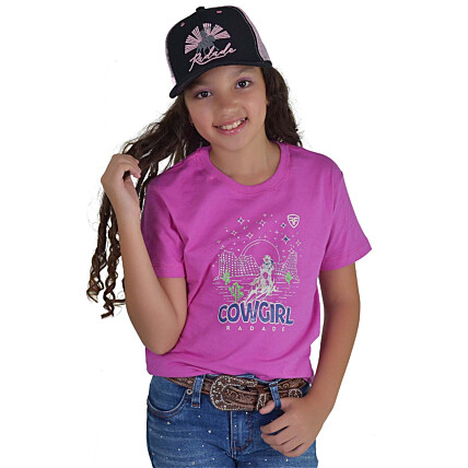 Camiseta Infantil Feminina Radade Silk Rosa - 1632