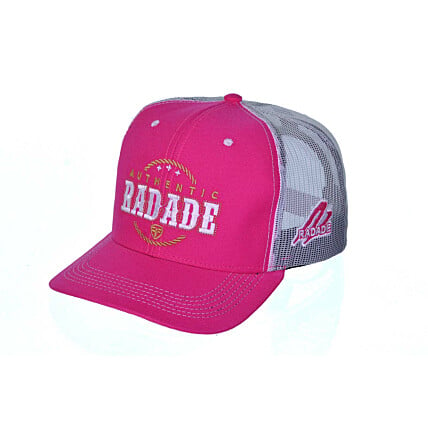 Boné Radade cor Rosa com tela Branca - 8207