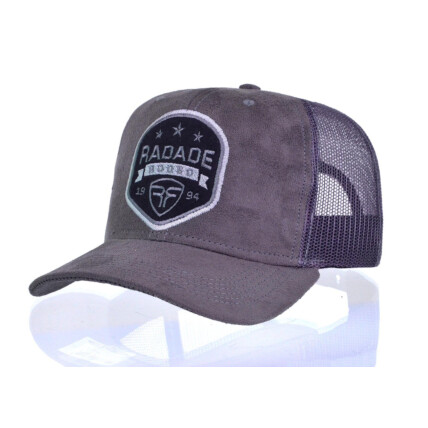 Boné Radade em Suede cor Cinza com tela Cinza - 8251
