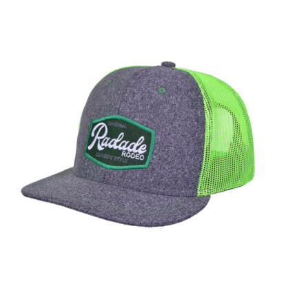 Boné Radade Infantil em Moletom com lateral em Tela de Nylon Verde - 8268