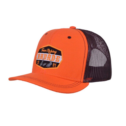 Boné Radade Infantil cor Laranja com lateral em Tela de Nylon Marron - 8269