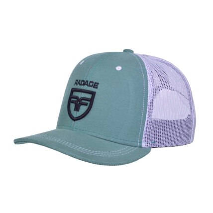 Boné Radade Infantil cor Verde  com lateral em Tela de Nylon Branco - 8273