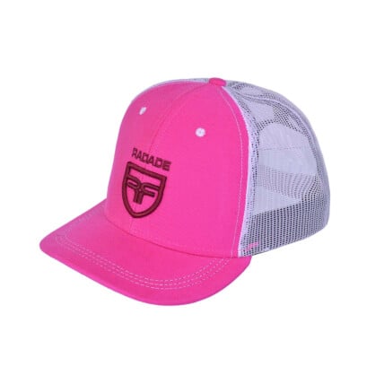Boné Radade Infantil cor Rosa  com lateral em Tela de Nylon Branco - 8274