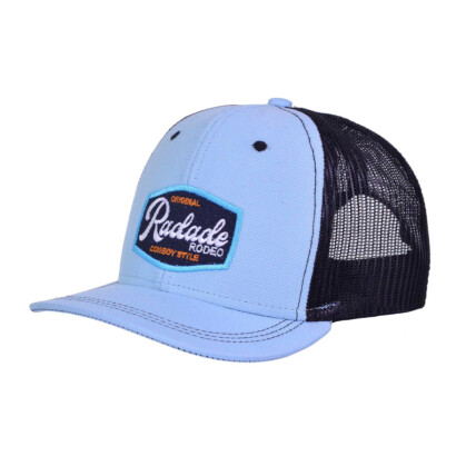 Boné Radade Infantil cor Azul  com lateral em Tela de Nylon Preto - 8276