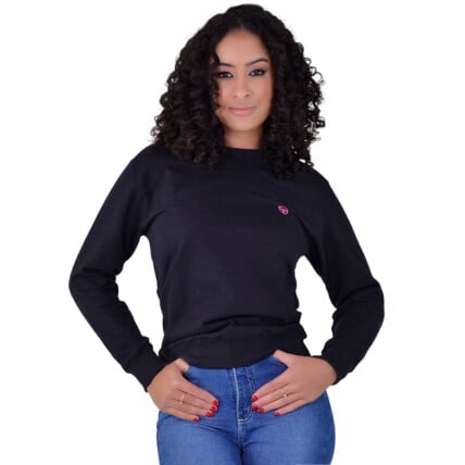 Moletom Feminino Radade cor Preto - 1526