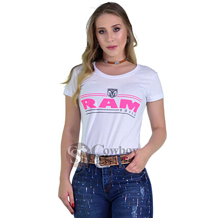 Baby Look RAM Rodeo cor Branca - 1437