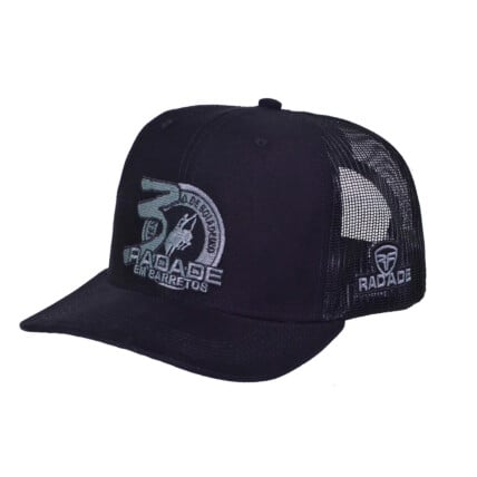 Bone Radade Bordado Preto Barretos - 8267