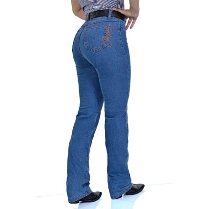 Calça Jeans Feminina Cowboy ST Cowgirl Delave