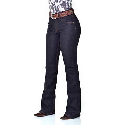 Calça Jeans Feminina Cowboy ST Flare Preta