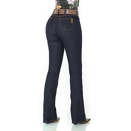 Calça Jeans Feminina Cowboy ST Lycra Boot Cut Lisa