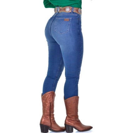 Calça Jeans Feminina Cowgirl Skinny Azul