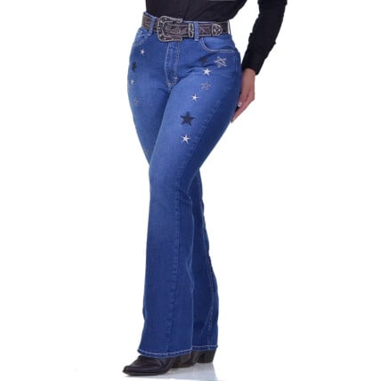 Calça Jeans Feminina Radade CF Lycra Blue Stars