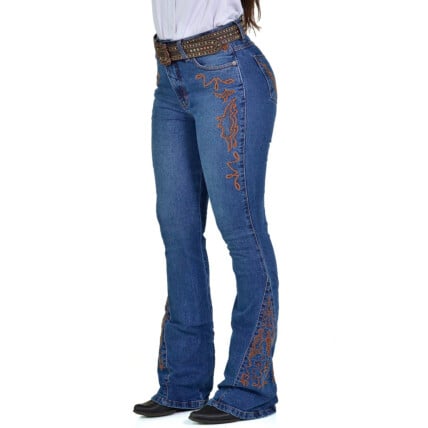 Calça Jeans Feminina Radade CF Lycra Bord Ocher Exclusive
