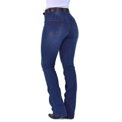 Calça Jeans Feminina Radade Lycra High Blue