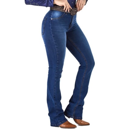 Calça Jeans Feminina Radade Lycra High Blue