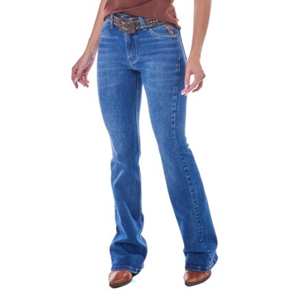 Calça Jeans Feminina Radade Lycra R Bord Gold