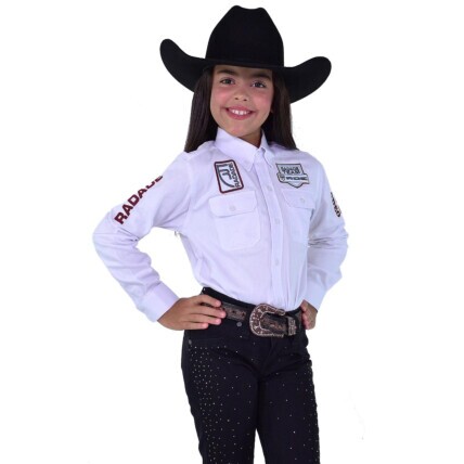 Camisa Infantil Radade Ele/Ela Bordada BRUT cor Branco - 2103