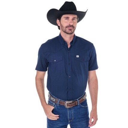 Camisa Radade Manga Curta 2B Texas cor Marinho - 2132