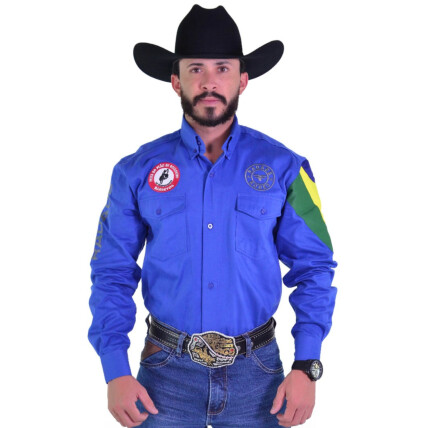 Camisa Radade Manga Longa Bordada NEW BR Royal - 1922