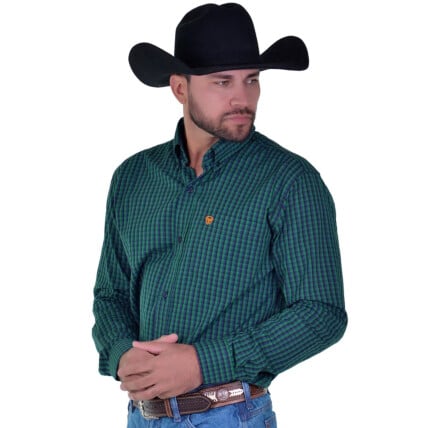 Camisa Radade Manga Longa Xadrez Fifty Verde - 1699