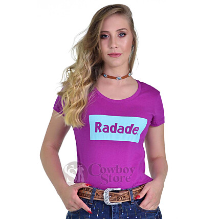 Camiseta Baby Look Radade cor Roxa - 1400