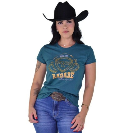 Camiseta Baby Look Radade cor Verde - 2094