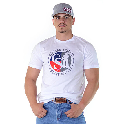 Camiseta Cowboy St Silk Branca - 1138
