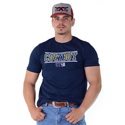 Camiseta Cowboy St Silk Marinho - 1142