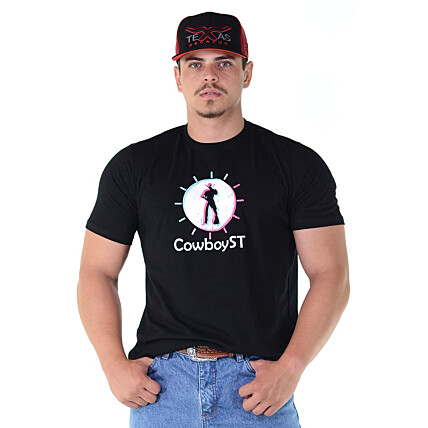 Camiseta Cowboy St Silk Preta - 1139