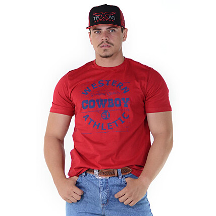 Camiseta Cowboy St Silk Vermelha - 1144