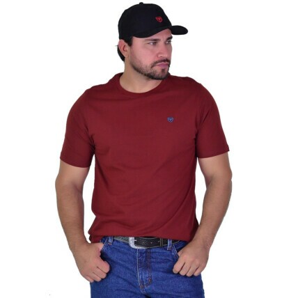 Camiseta Radade Bordada cor Vinho - 2137
