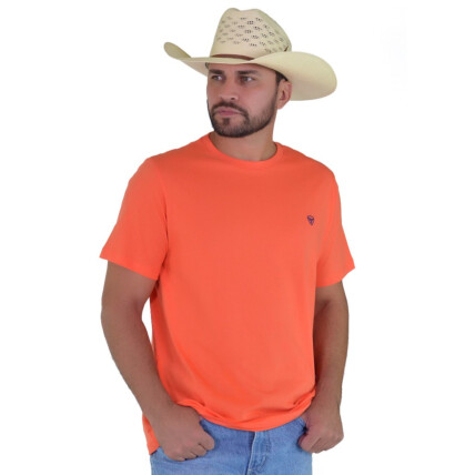 Camiseta Radade Bordada Laranja - 1845