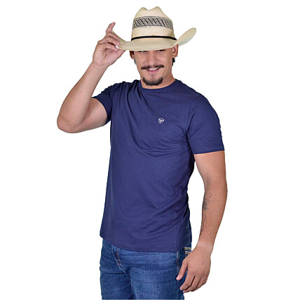 Camiseta Radade Bordada Marinho - 1628