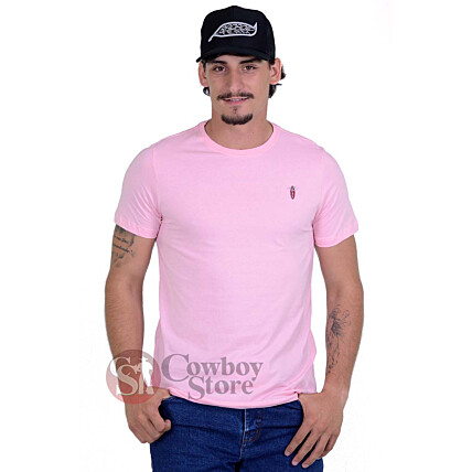 Camiseta Radade Bordada Rosa - 1296