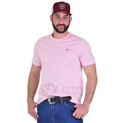 Camiseta Radade Bordada Rosa - 1399