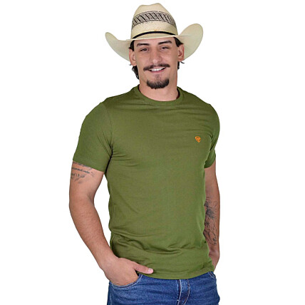 Camiseta Radade Bordada Verde Militar - 1626
