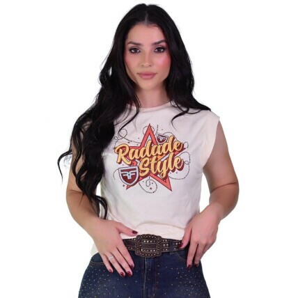 Camiseta Regata Radade RDE cor Bege - 2159